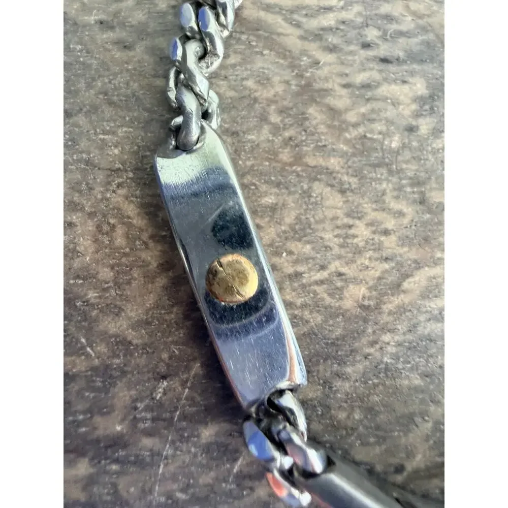 Unmarked Southwestern Native American Style Horseshoe Silver Bracelet